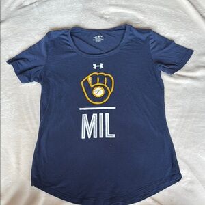 Under Armour Milwaukee Navy T-Shirt